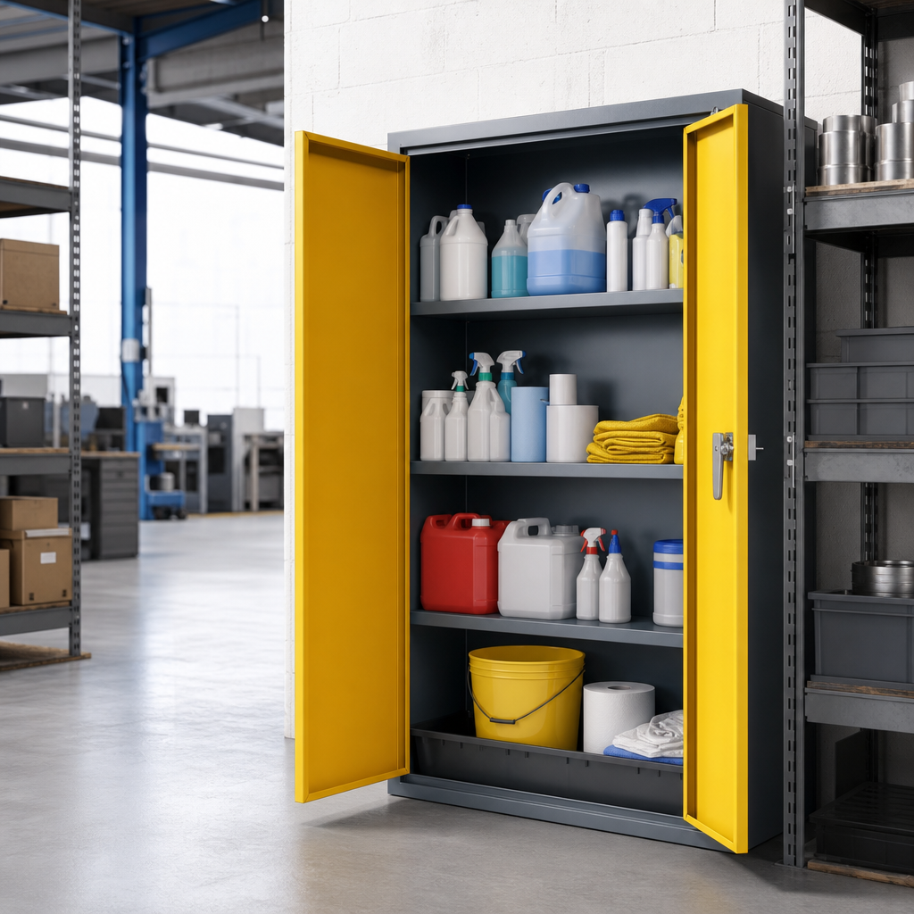 COSHH Hazardous Material Janitor Cupboard 1830 x 915mm