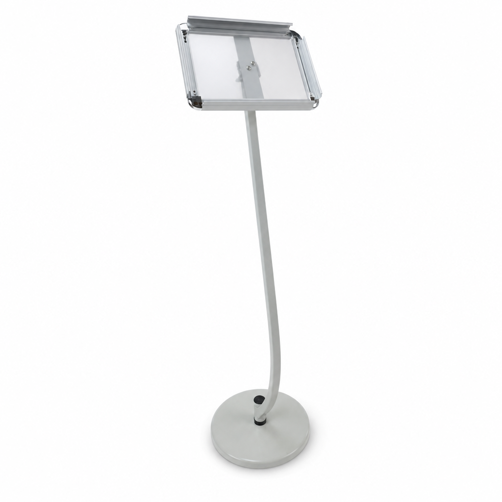 Curved Floor-Standing Leaflet and Brochure Display Stand