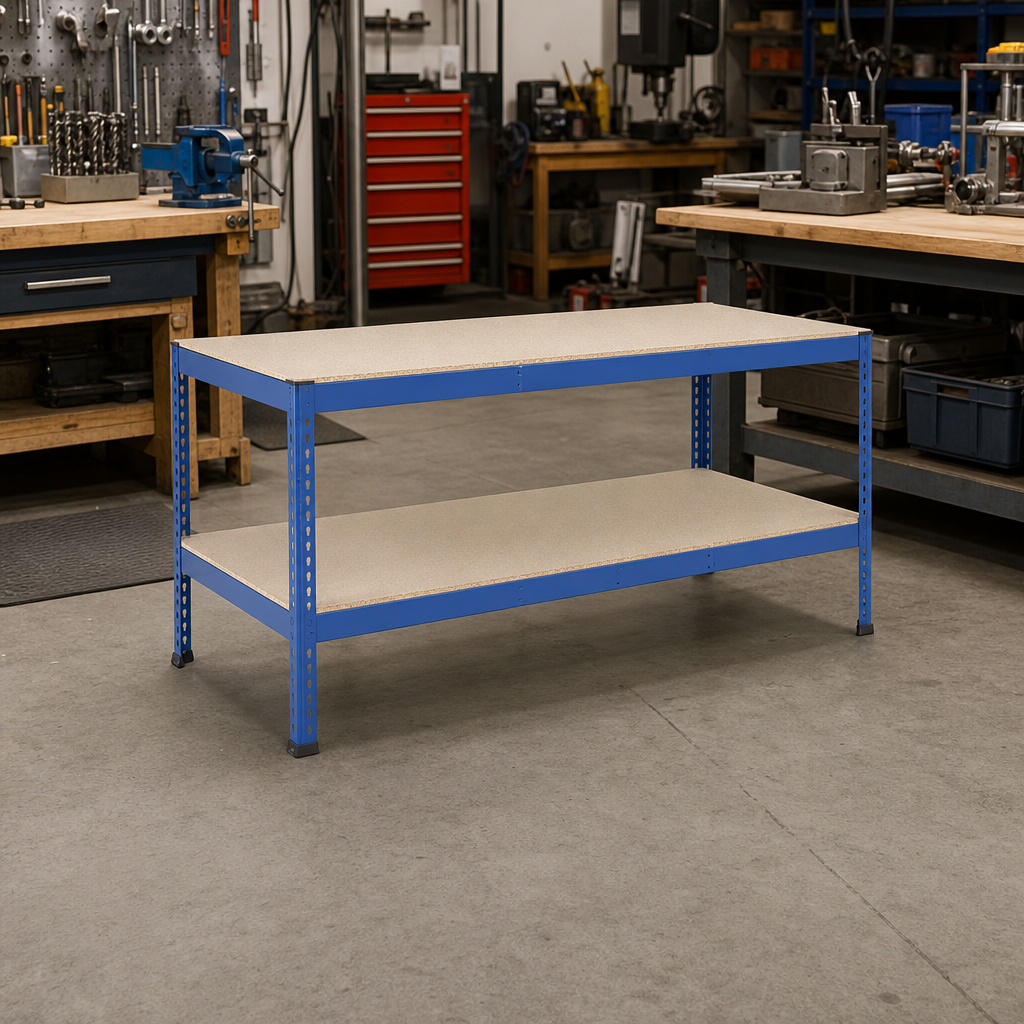 Customisable Heavy Duty Workbenches with Full Lower Shelf