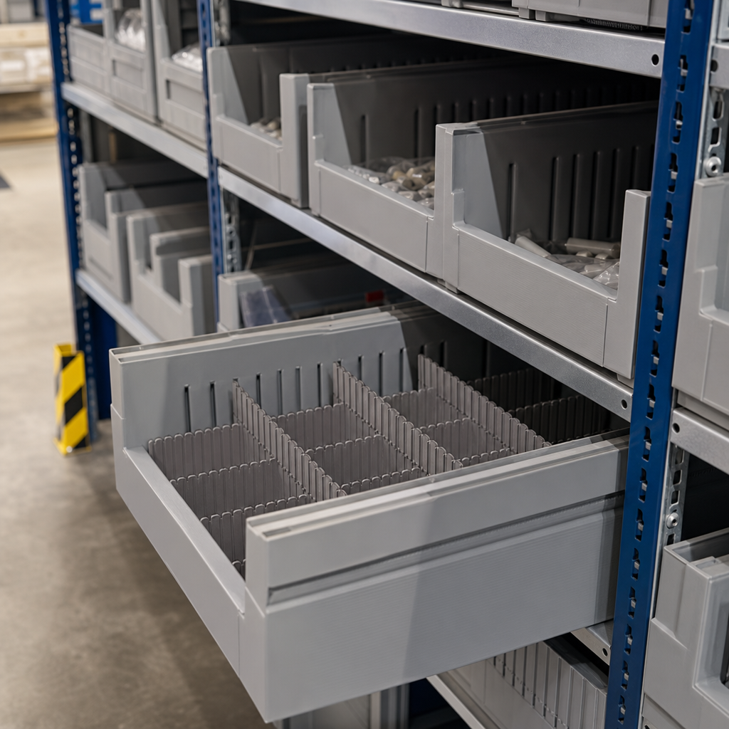 Cut-to-Size Dividers for Euro Storage Containers