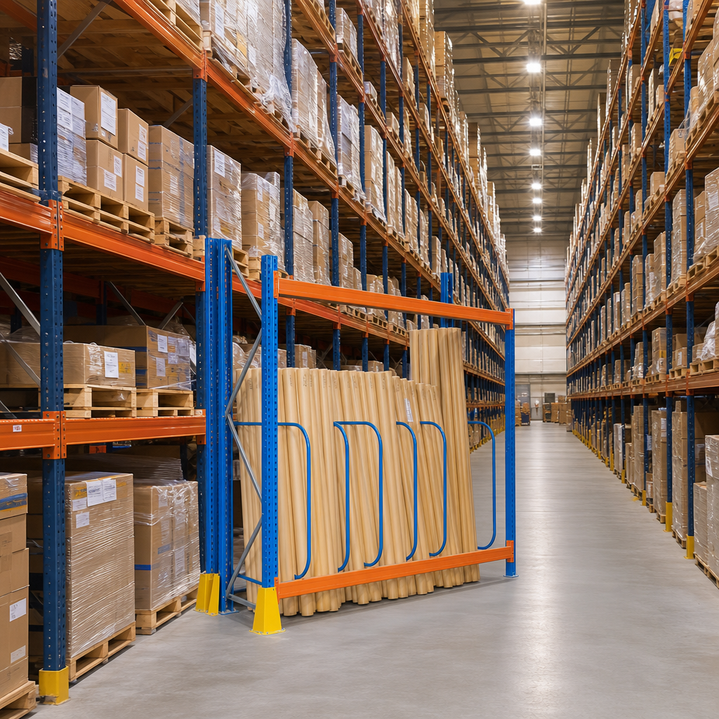 D Bar Safety Rack for Pallet Racking Beams