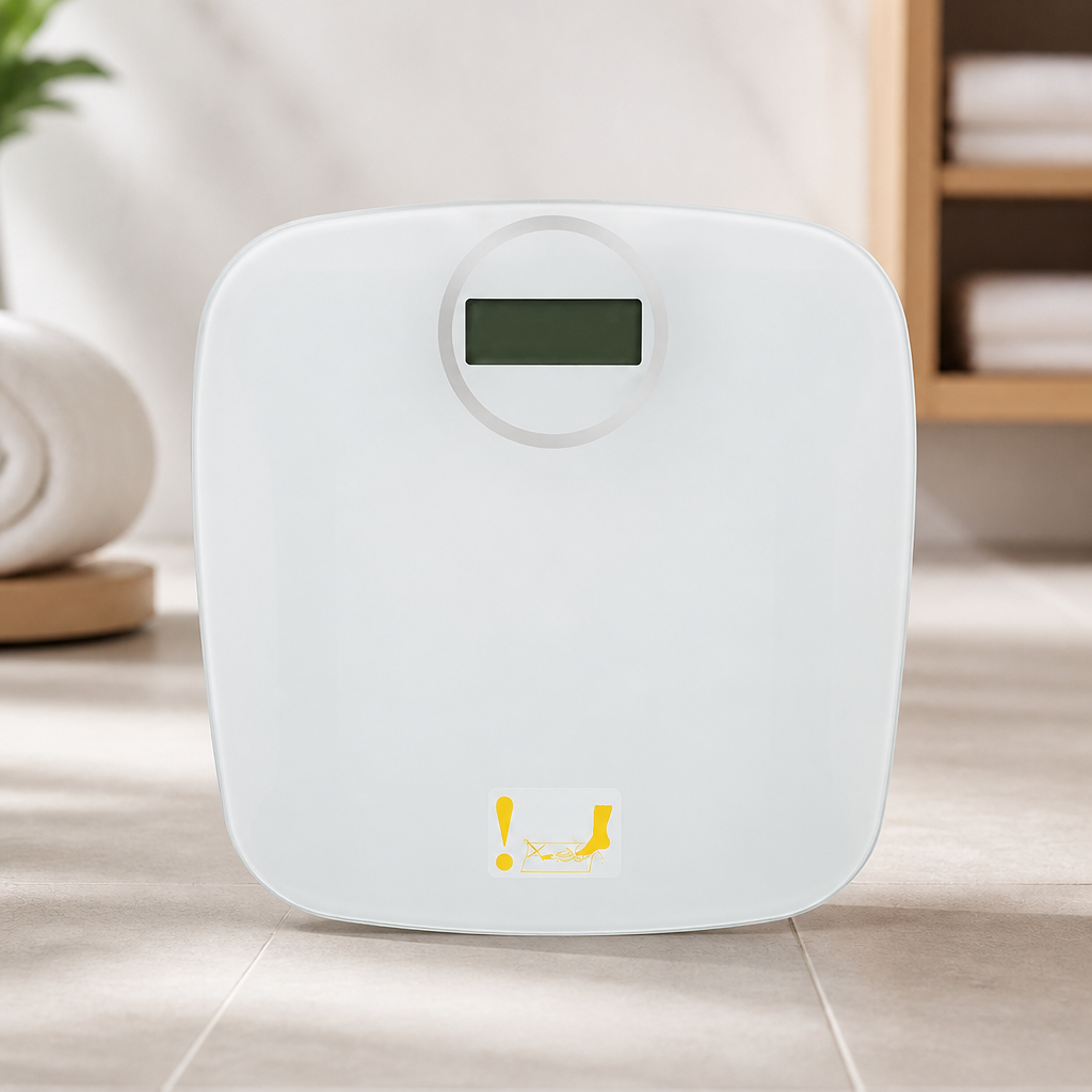 Commercial Bathroom Scale 180kg Compact Design with LED Screen