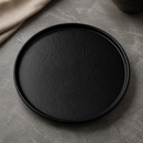 Commercial Melamine Round Plates 273mm Black 12 Pack