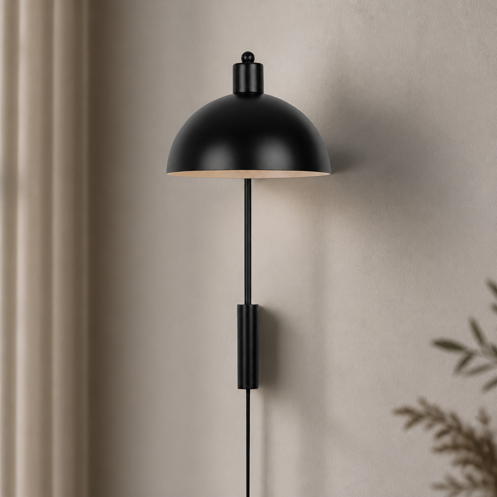 Indoor Wall Light 430mm Height Metal Fixture Socket