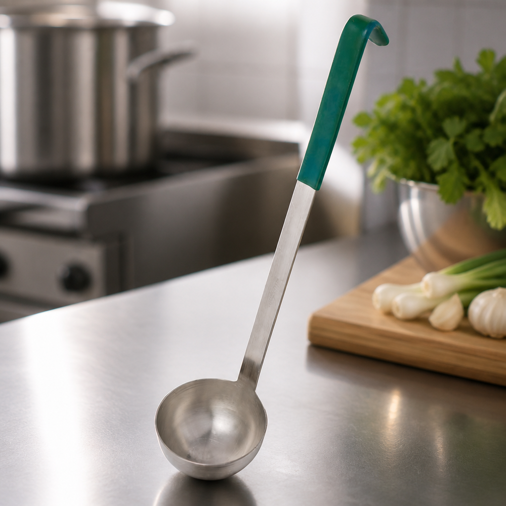Commercial Heavy Duty Teal Ladle 177ml Colour Coded