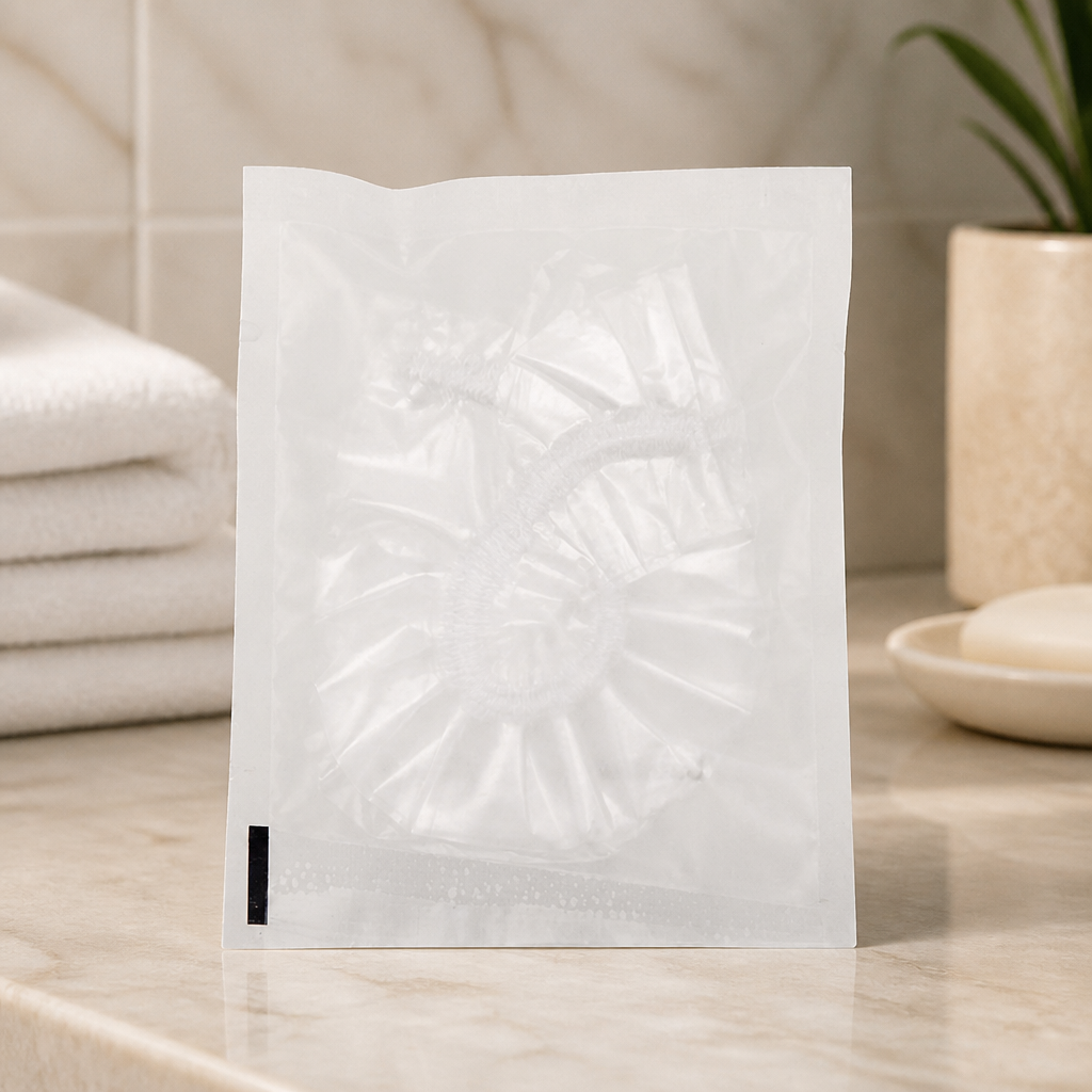 Shower Caps 200 Pack Opaque Sachet