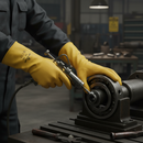 Professional Chemical Resistant Nitrile Gloves with Enhanced Grip and Flexibility for Oil and Grease Protection