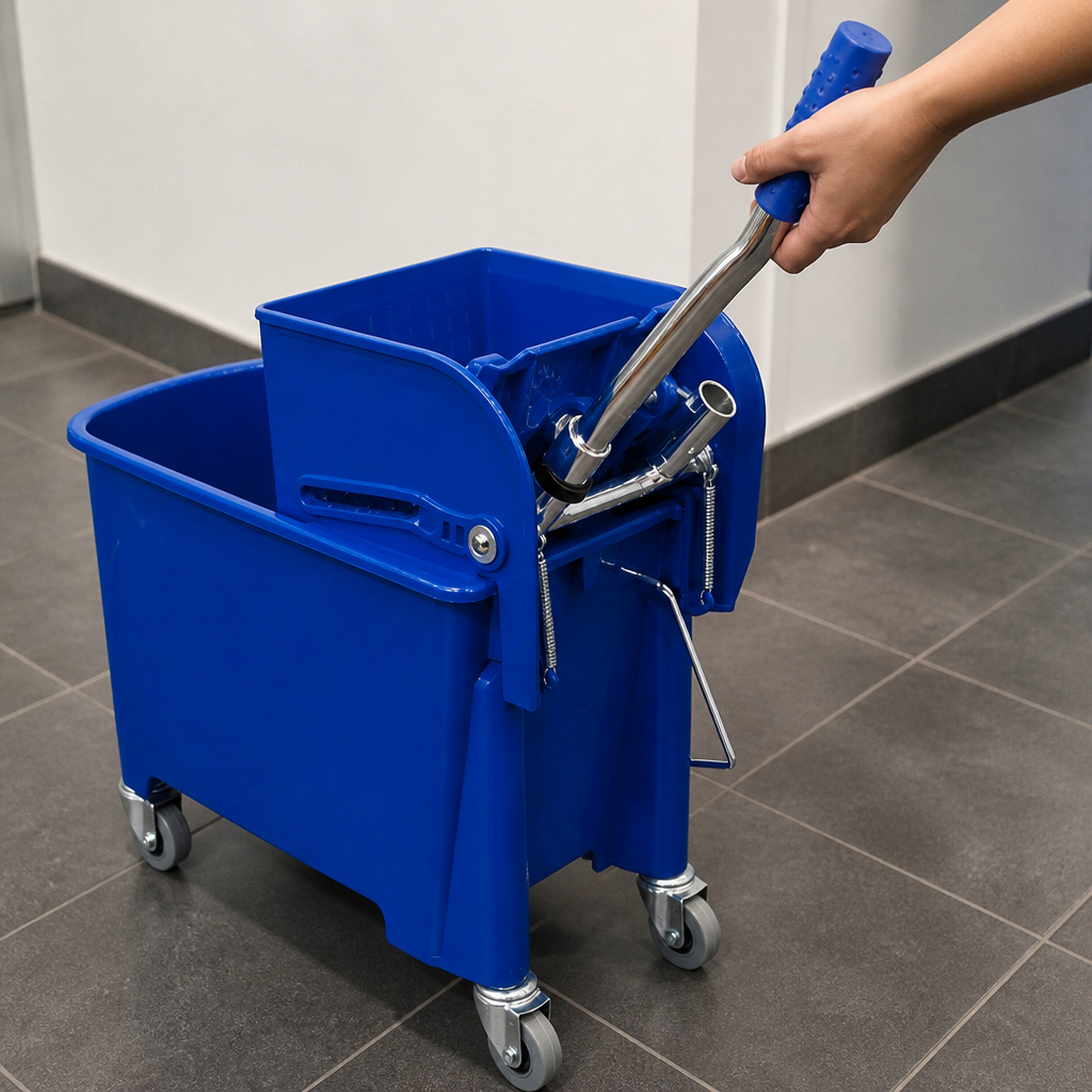Commercial Mop Bucket and Wringer 15L Blue