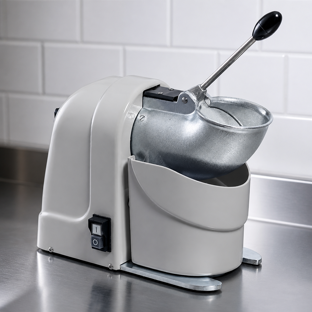 Commercial Electric Ice Crusher with adjustable blade size