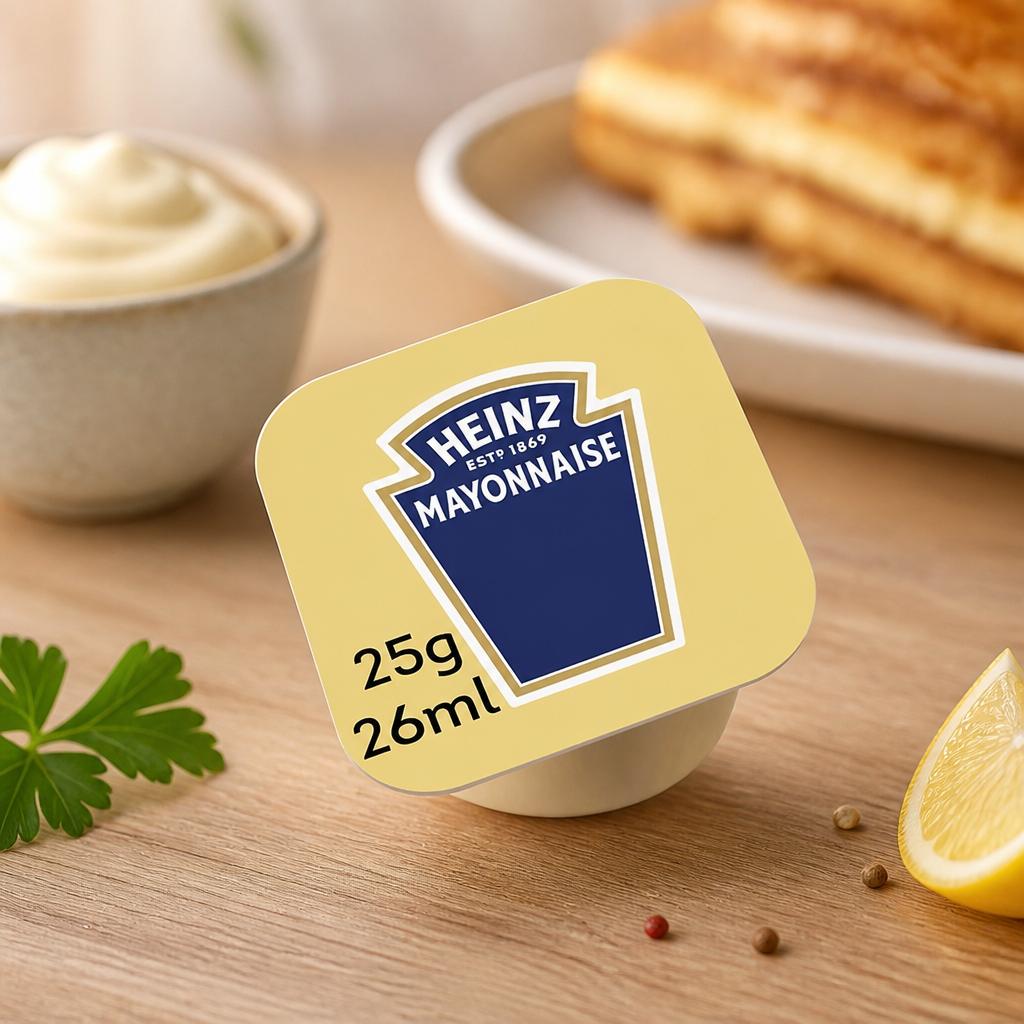 Commercial mayonnaise dip pots 25ml - 100 pack