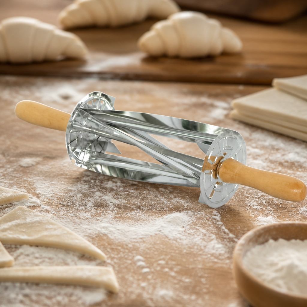 Stainless Steel Commercial Croissant Roller Cutter 510mm