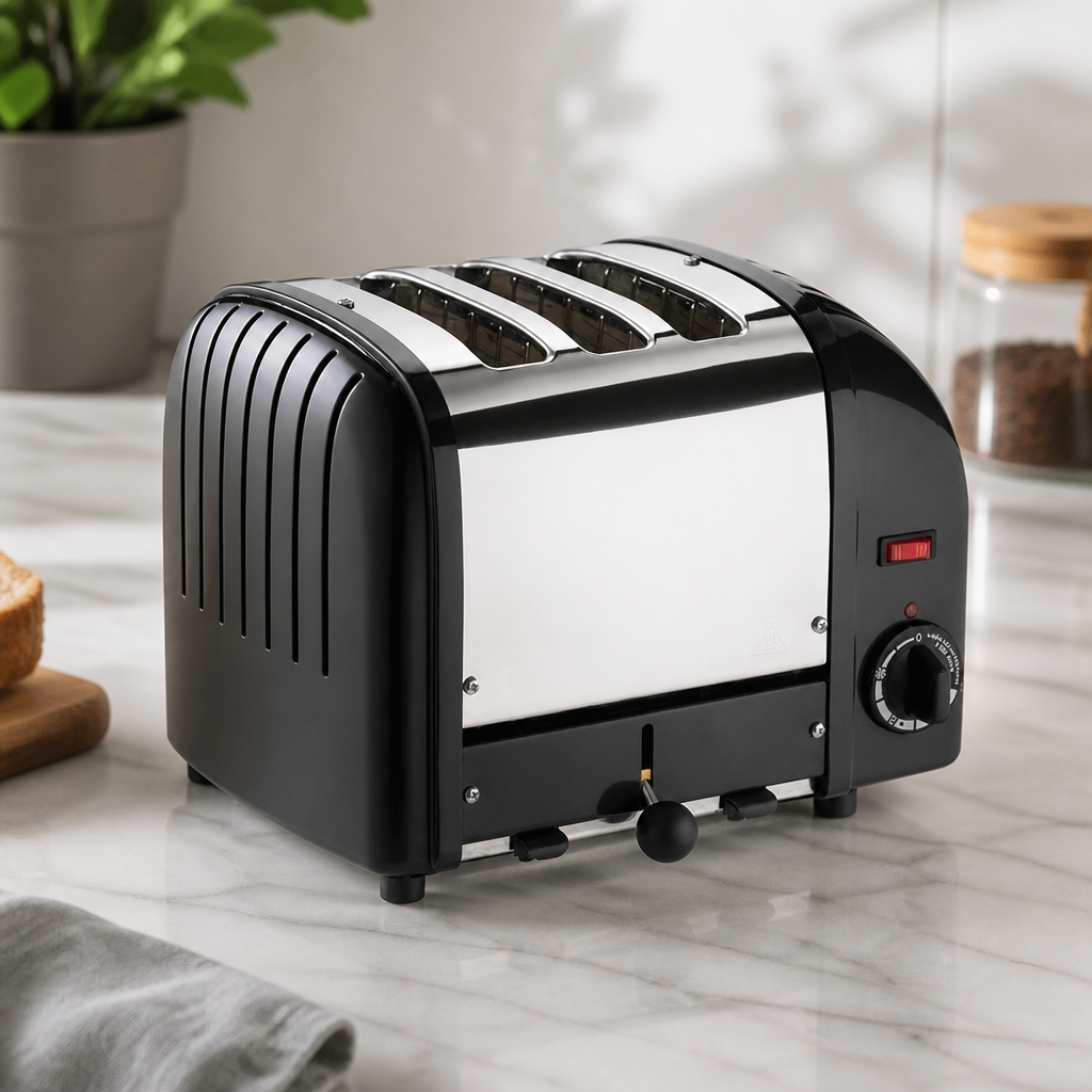 3 Slice Vario Toaster with Extra Wide Slots in Black