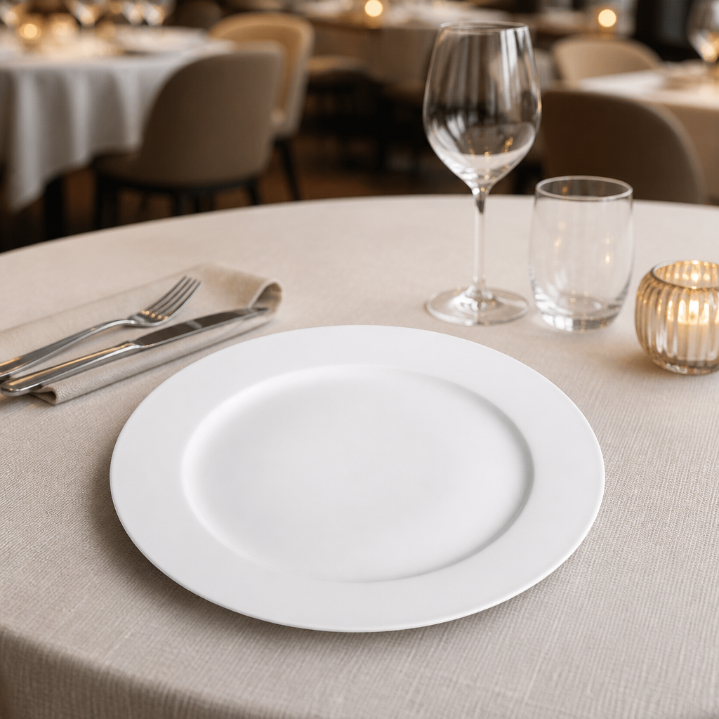 Commercial Charger Plates 310mm Wide Rim 12 Pack
