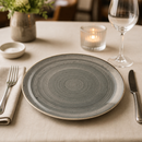 Commercial Stonecast Round Coupe Plates 295mm Peppercorn Grey