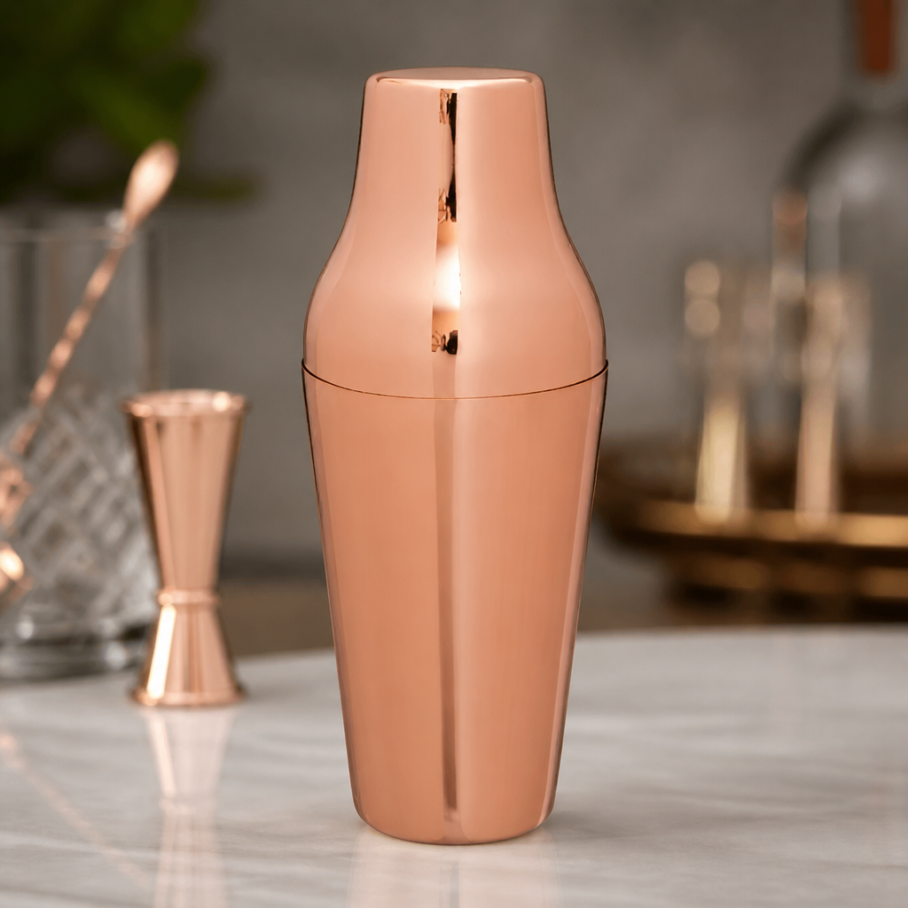 2-Piece Copper Cocktail Shaker for Commercial Bars and Events