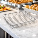 Commercial Stainless Steel Wire Display Basket 350x300x50mm