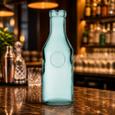 1L Recycled Glass Water Bottle - Eco-Friendly Table Serving