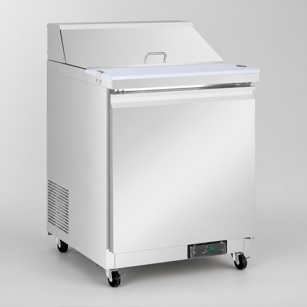 Commercial Prep Counter Fridge 154Ltr Mega Top Storage Unit