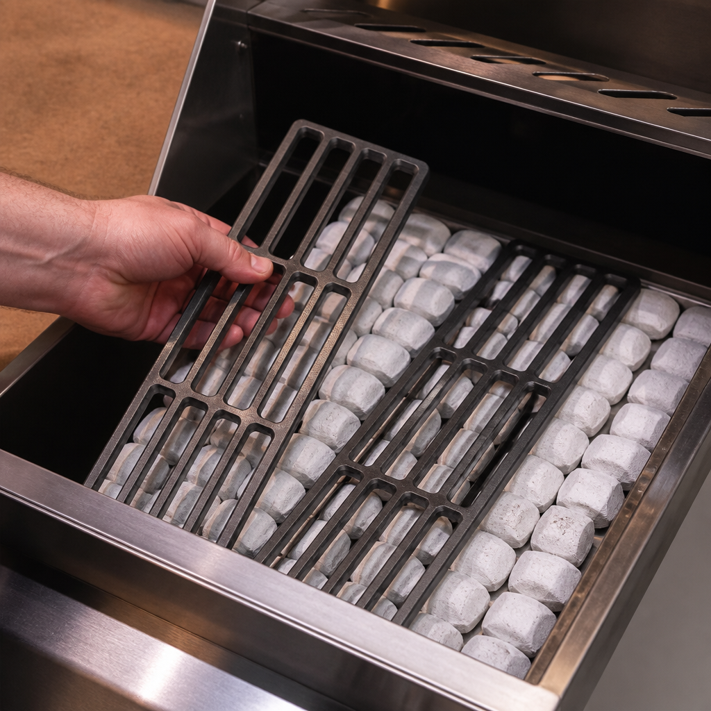 Commercial Lava Rock Kit for Countertop Gas Chargrill