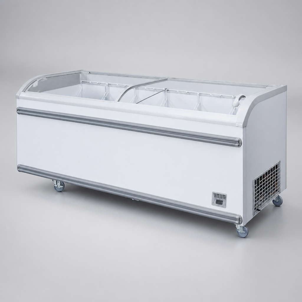 700Ltr Commercial Glass Door Display Freezer for Retail Use