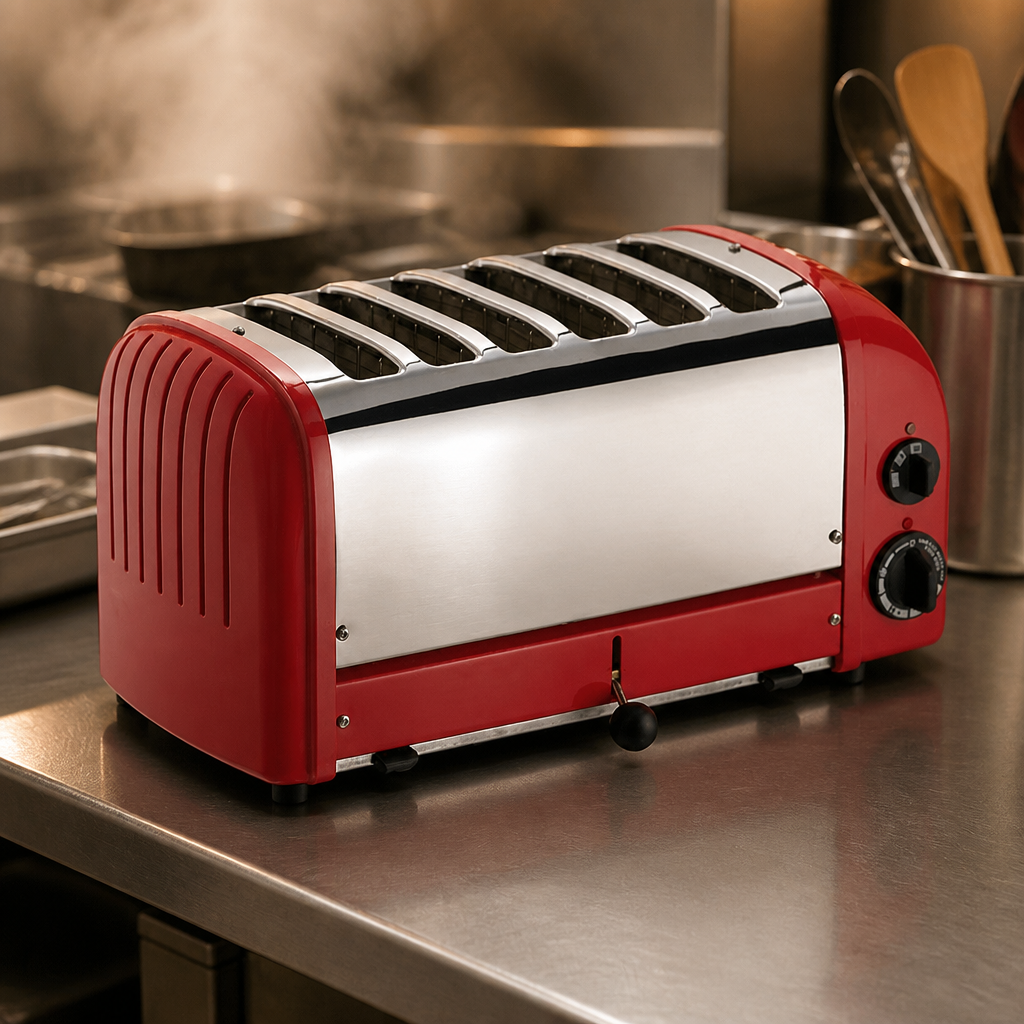 Commercial 6 Slice Vario Toaster with extra wide slots