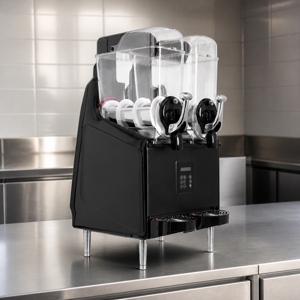 Commercial Slush Machine 2x 12Ltr Low Sugar Alcohol Compatible