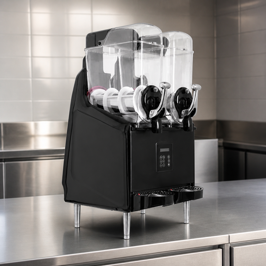Commercial Slush Machine 2x 12Ltr Low Sugar Alcohol Compatible