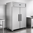 Commercial Double Door Upright Freezer 1200Ltr Capacity