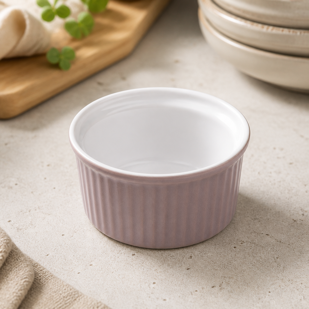 Commercial Pastel Grey Souffle Dishes 70ml 12 Pack