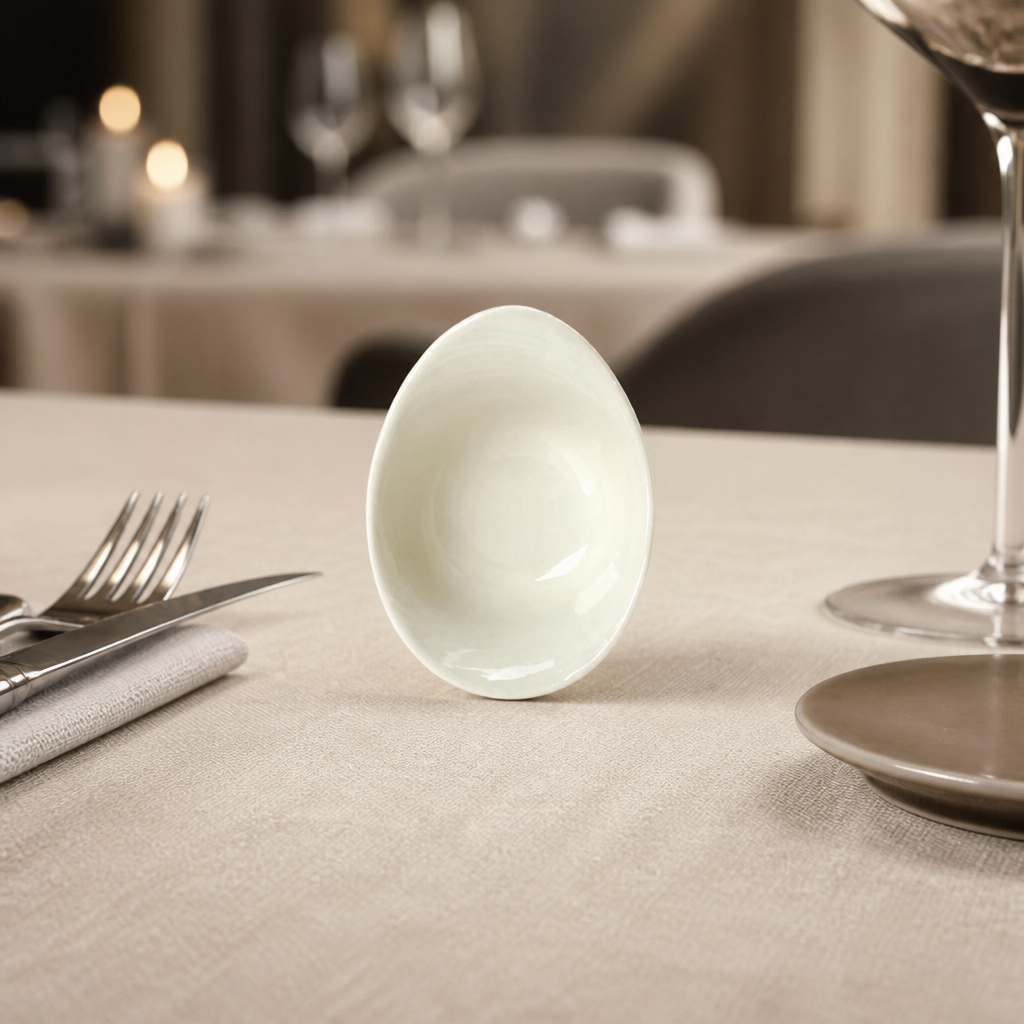 Set of 12 durable 130mm commercial scape bowls for catering