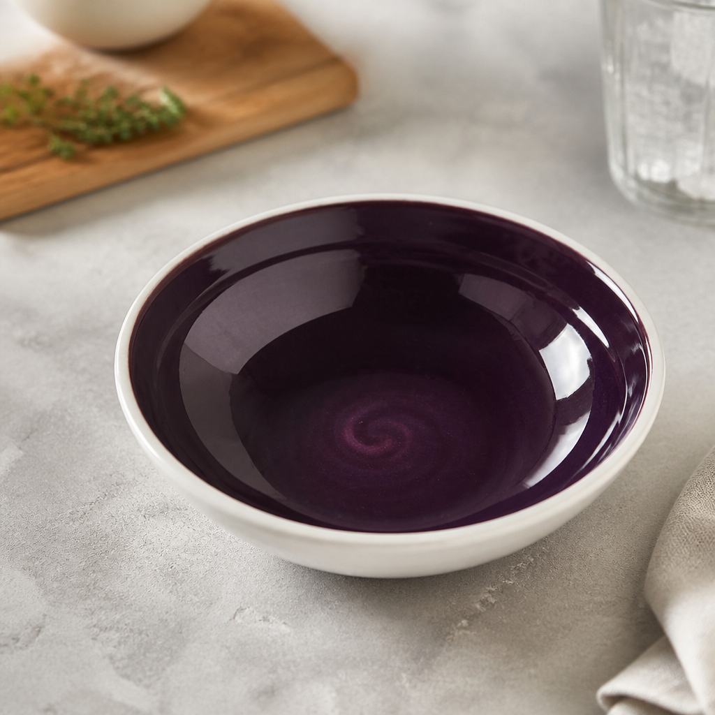 Commercial 155mm Damson Bowls - 12 Pack Durable Hospitality Use