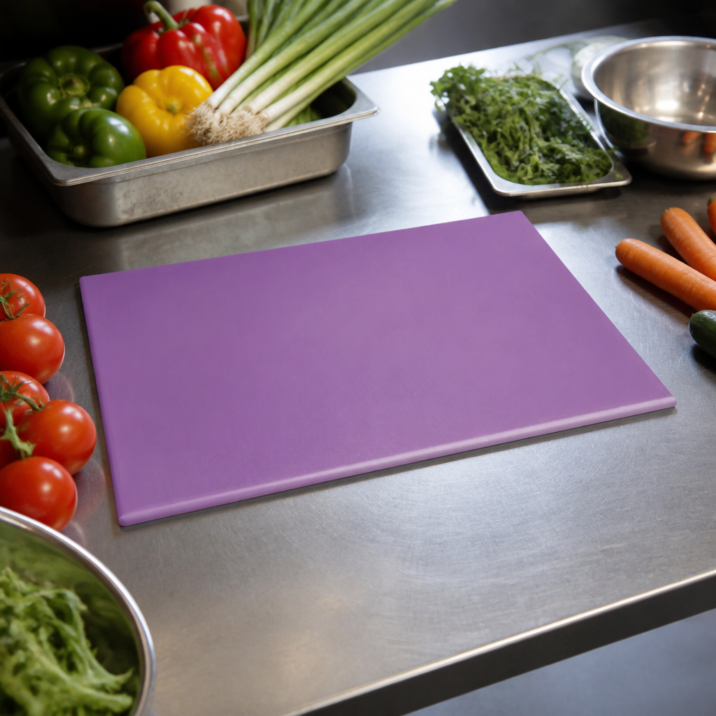 Commercial Antibacterial Purple Chopping Board 450x305mm
