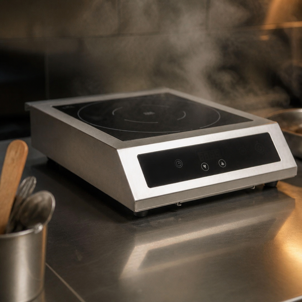 Commercial Heavy Duty Induction Hob 3kW Single Zone