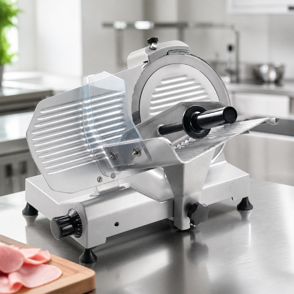 Commercial Meat Slicer 250mm Blade Vented Motor 147W