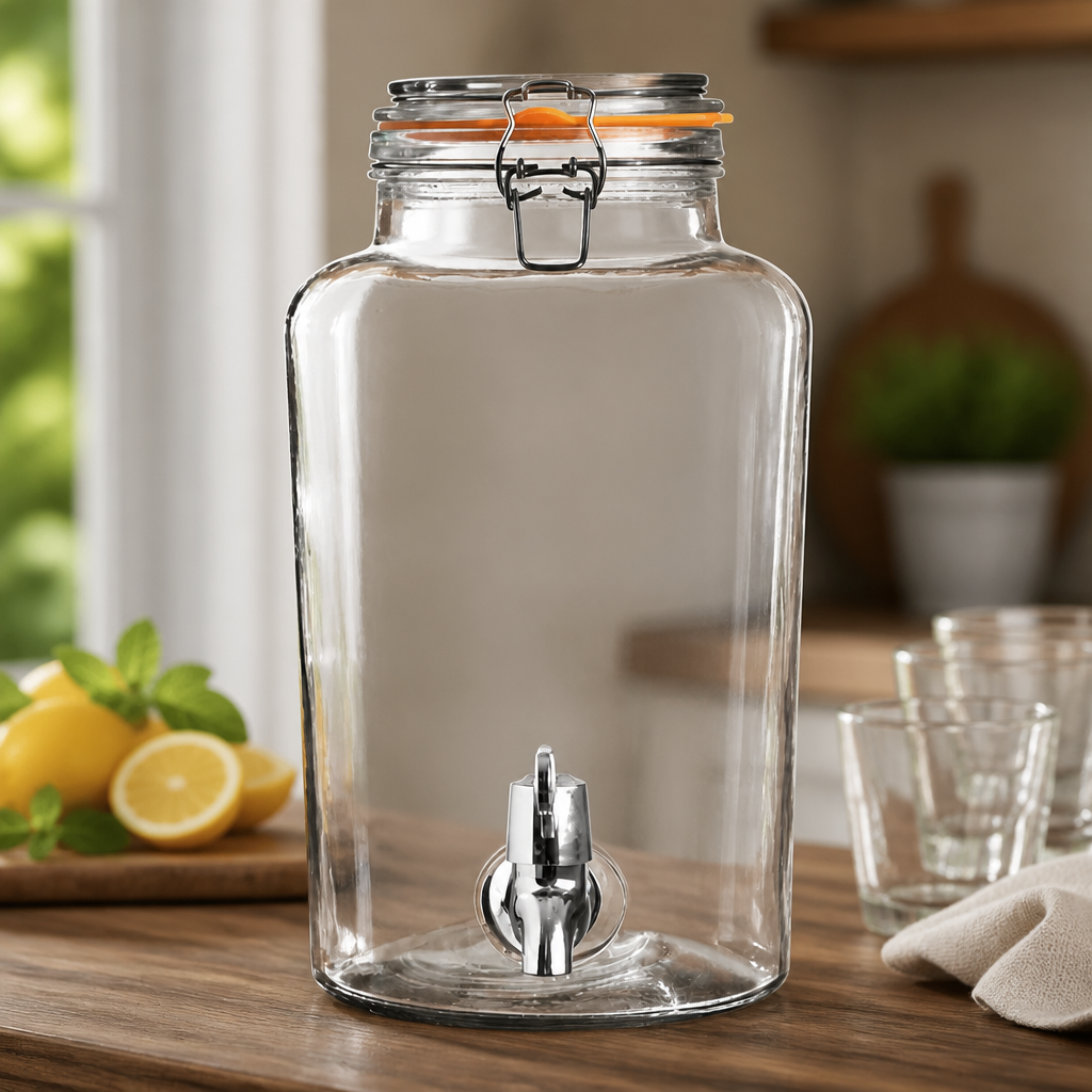 5L Commercial Clip Top Drinks Dispenser for Hot and Cold Beverages
