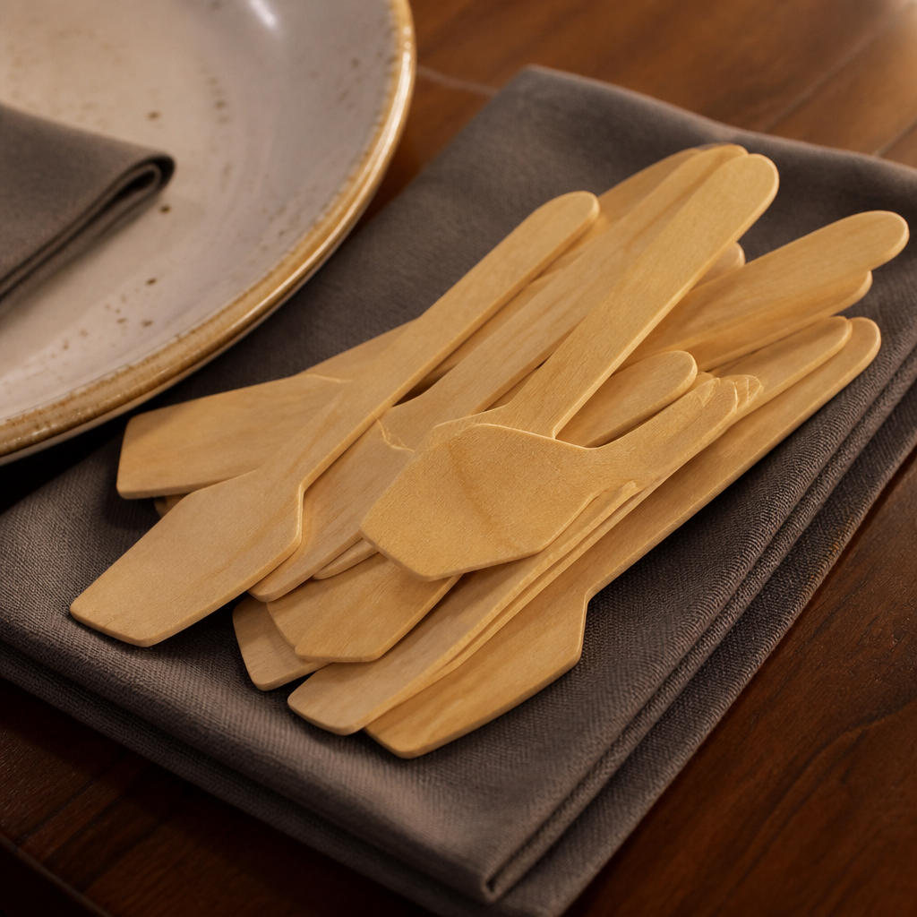 Compostable Wooden Ice Cream Spoons 100 Pack