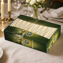 Commercial Tapered Ivory Candles 10" - 100 Pack