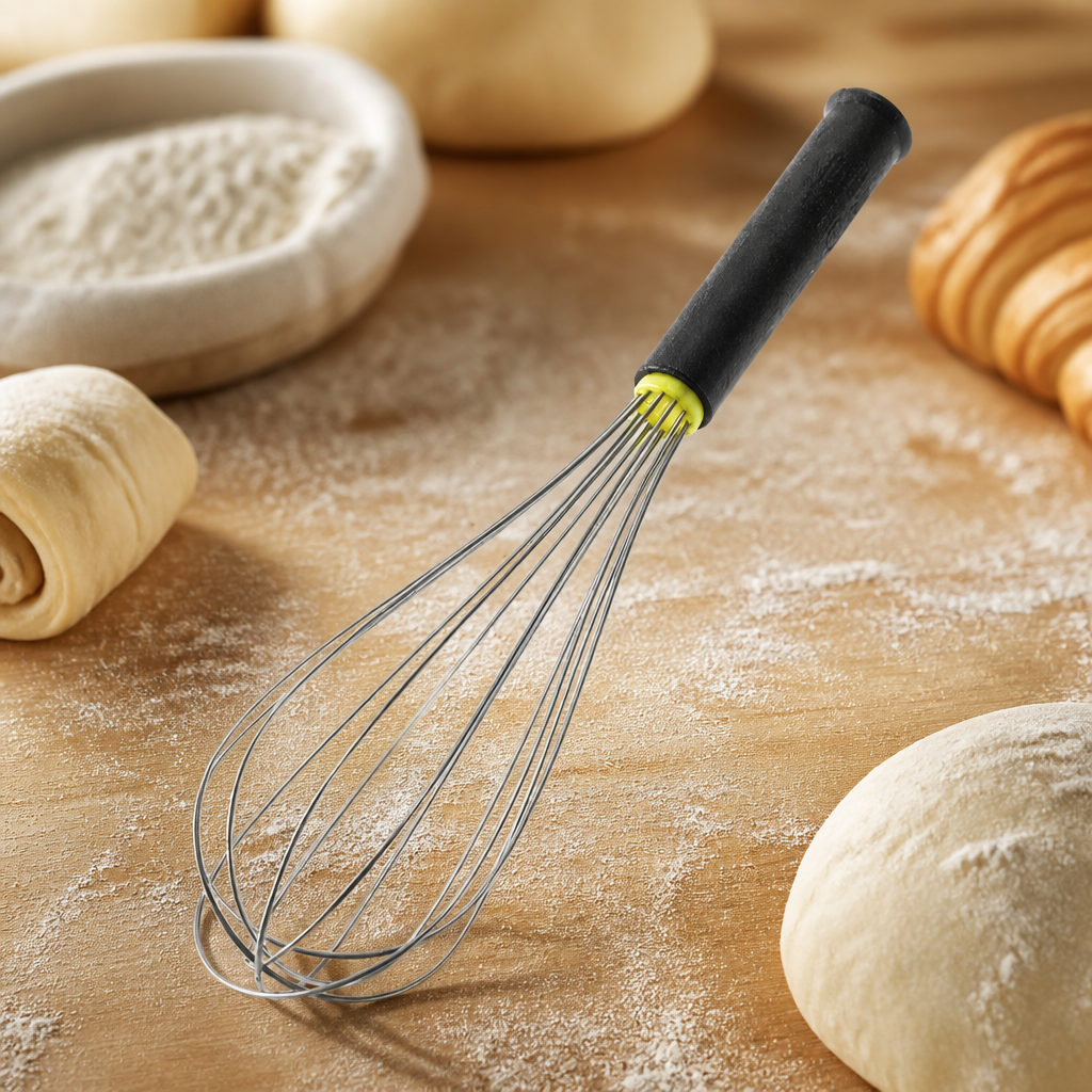 10" Commercial Balloon Whisk with Ergonomic Handle and Heat Insulation