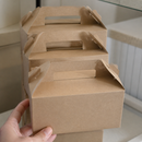 Small Kraft Gable Boxes 125 Pack Commercial Takeaway Containers