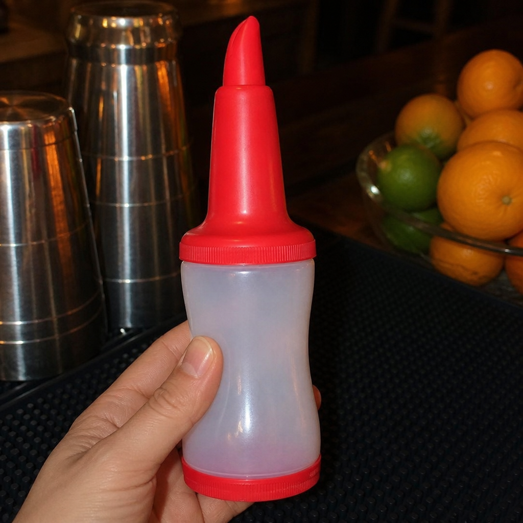 1.08Ltr Commercial Juice Pourer with Red Lid