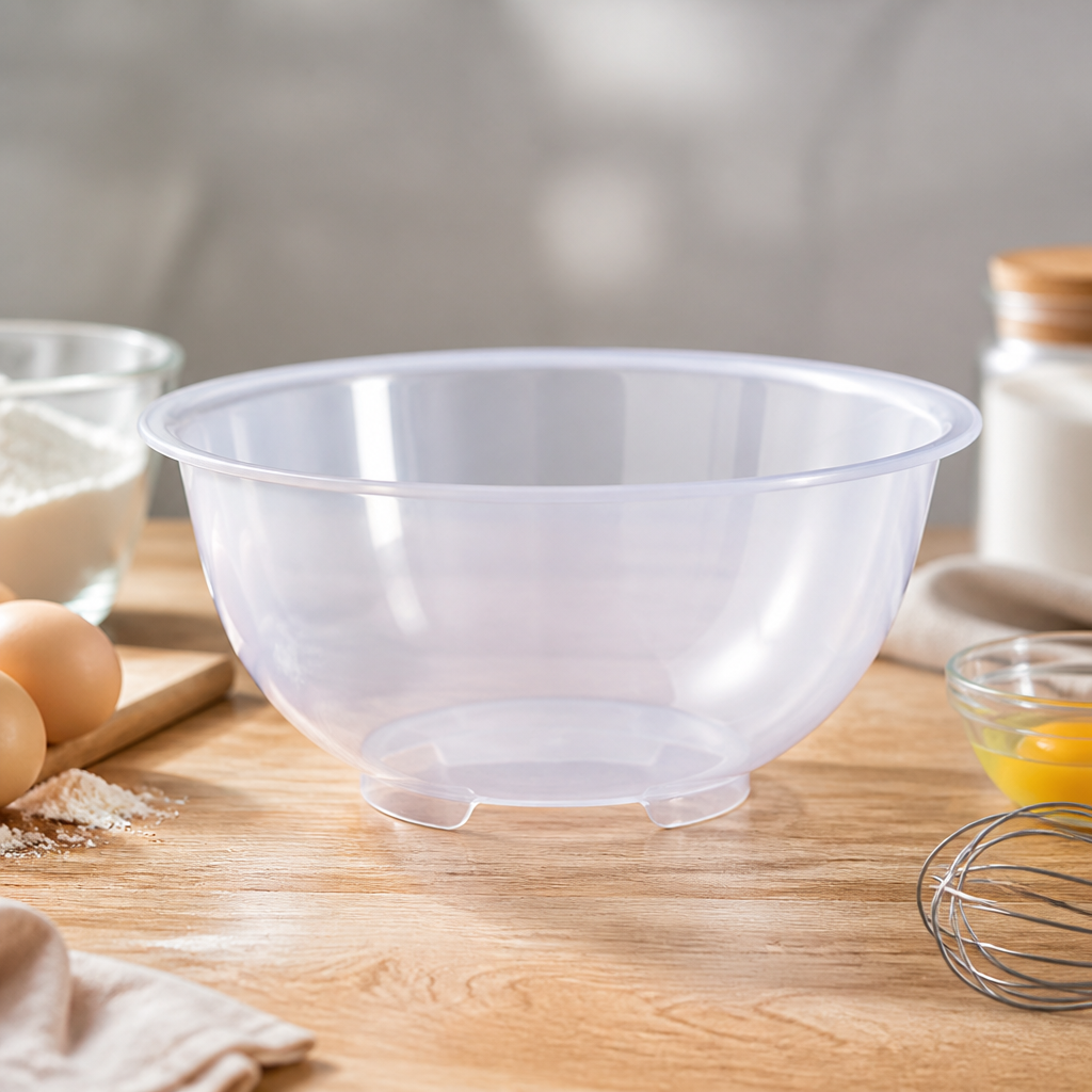 Commercial 4.5L polypropylene mixing bowl, durable and dishwasher safe
