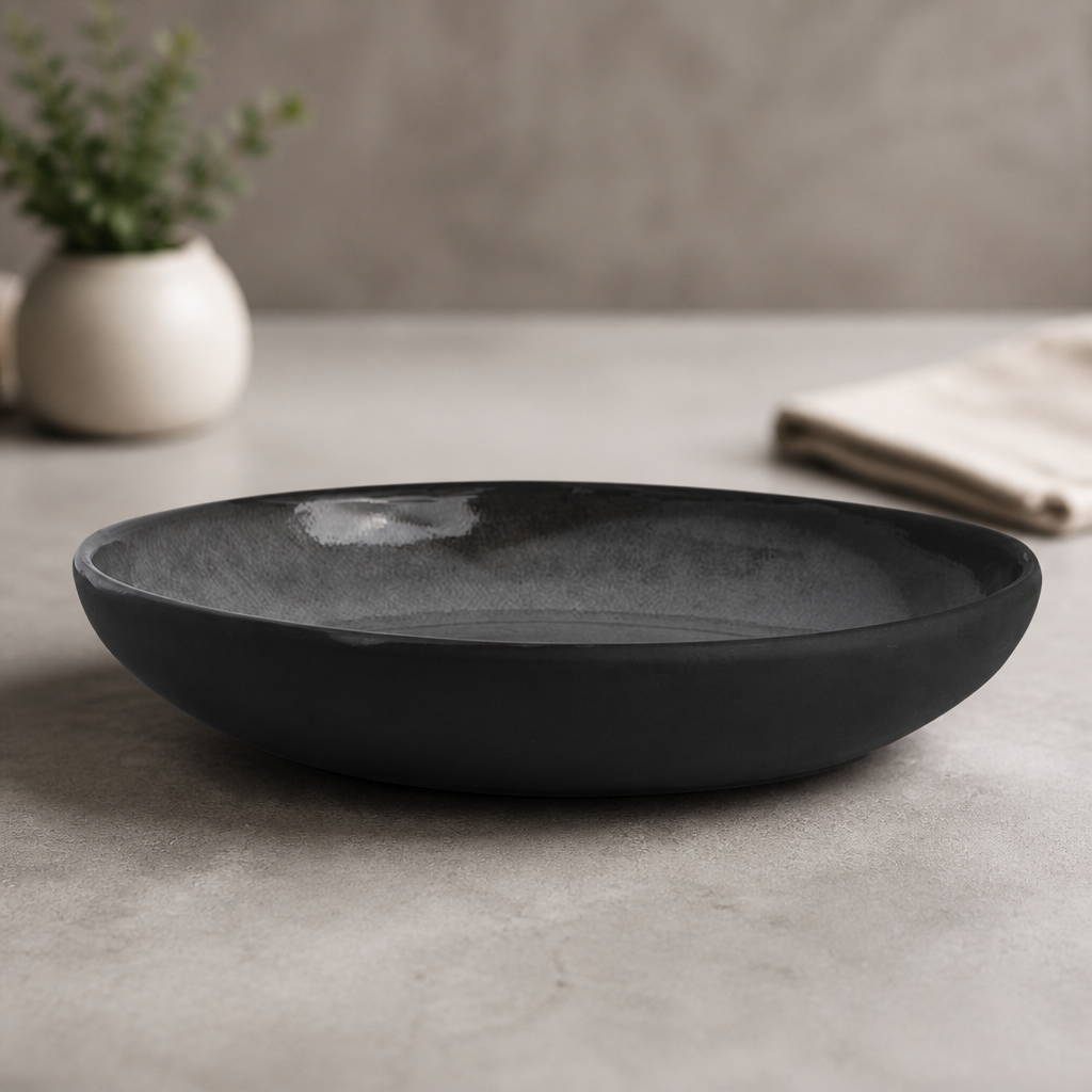 Commercial 260mm Grey Vitrified Stoneware Bowls 12 Pack