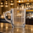 Commercial Stacking Mugs Clear 250ml Set of 6 for Catering
