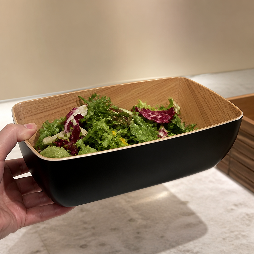Commercial Melamine Bowl Black for catering presentation