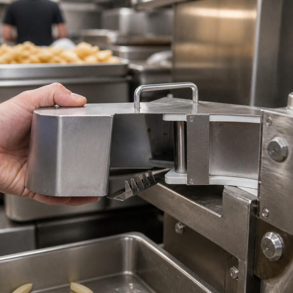 Commercial Potato Chipper Knife Block Assembly 12mm Stainless Steel