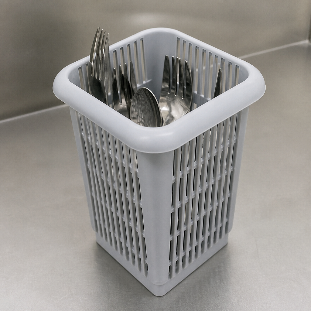 Commercial Cutlery Holder Basket for Warewasher 150mm High