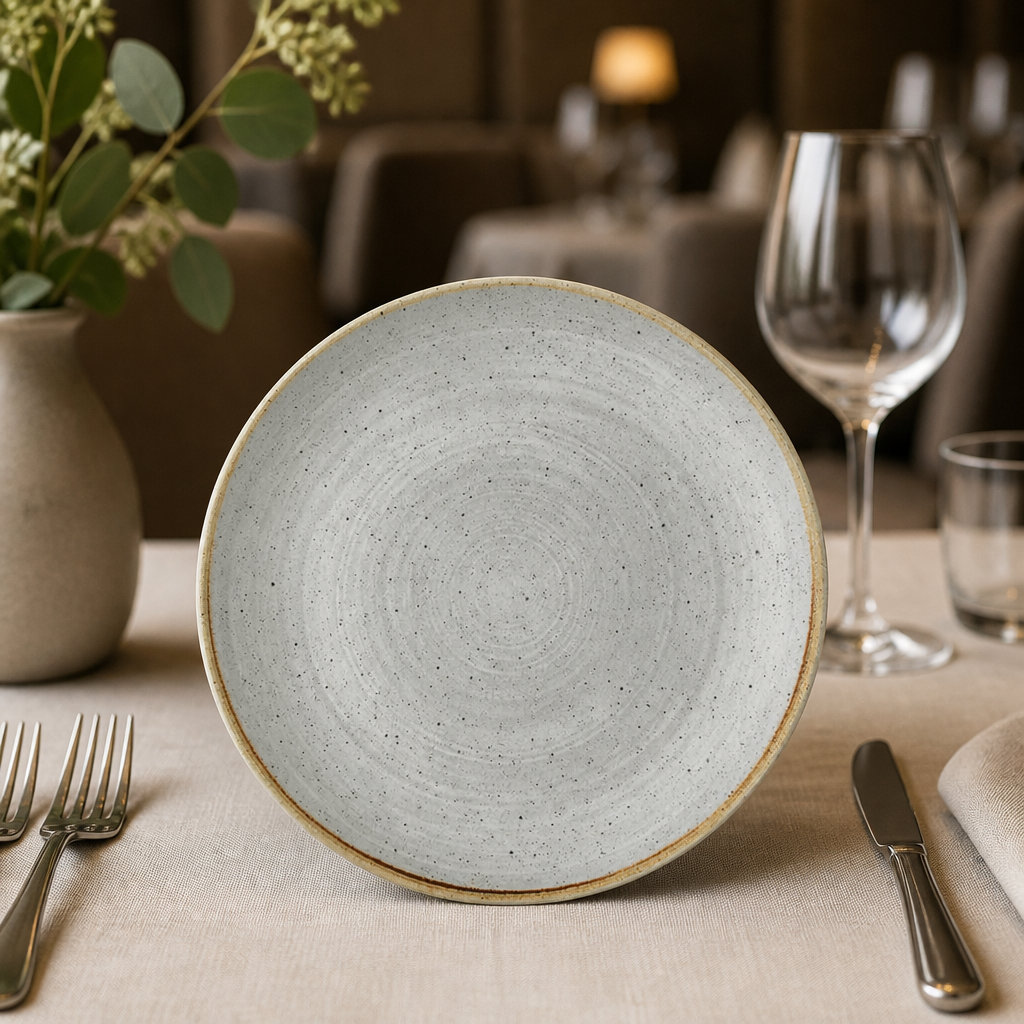 Commercial Coupe Plates Grey 260mm - 12 Pack
