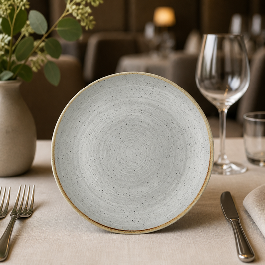 Commercial Coupe Plates Grey 260mm - 12 Pack