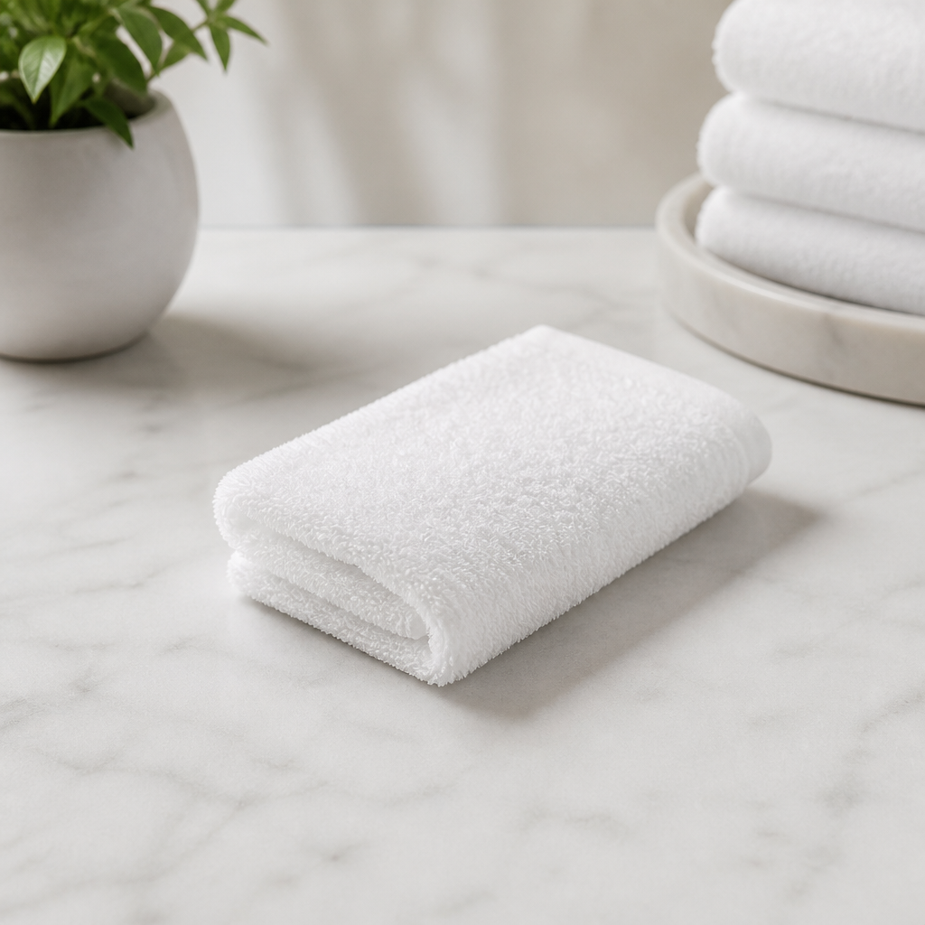 Eco-Friendly Commercial Spa Towels 30x30cm Face Cloth 10 Pack