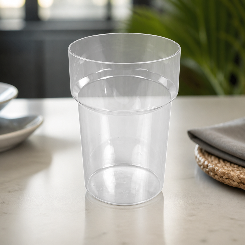 570ml Clear Polystyrene Tumblers - 100 Pack Commercial Glasses